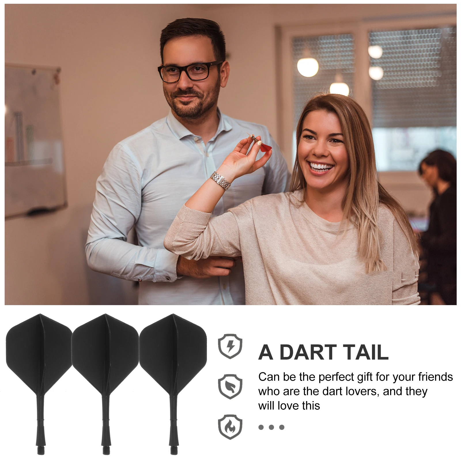 

10 Pcs Dart Tail Leaf Pole Replaceable Flights Tools Portable Accurate Wings Creative Supplies Fins