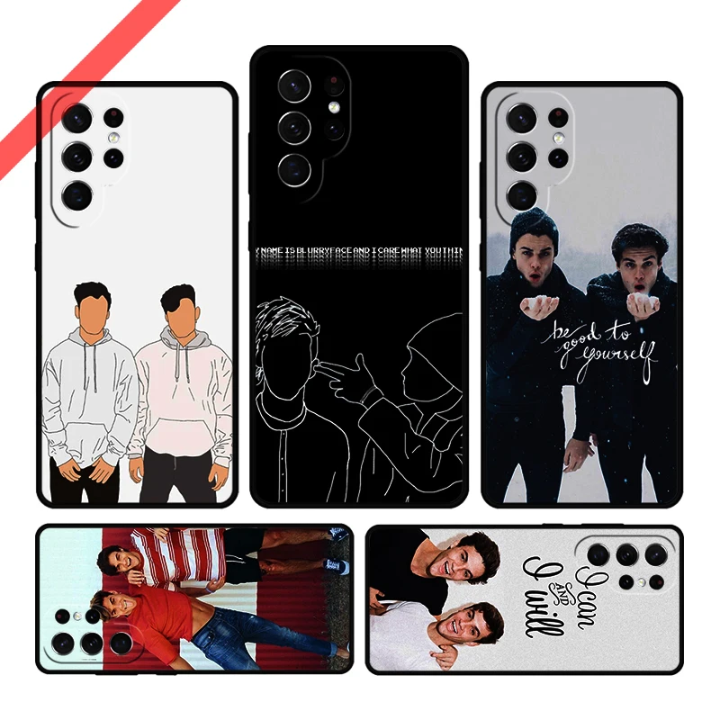 Dolan Twins Phone Case For Samsung Galaxy S20 FE S21 S10 S23 Plus S24 S22 Ultra Coque Note20 Note10 S9 S8 Cover Capa