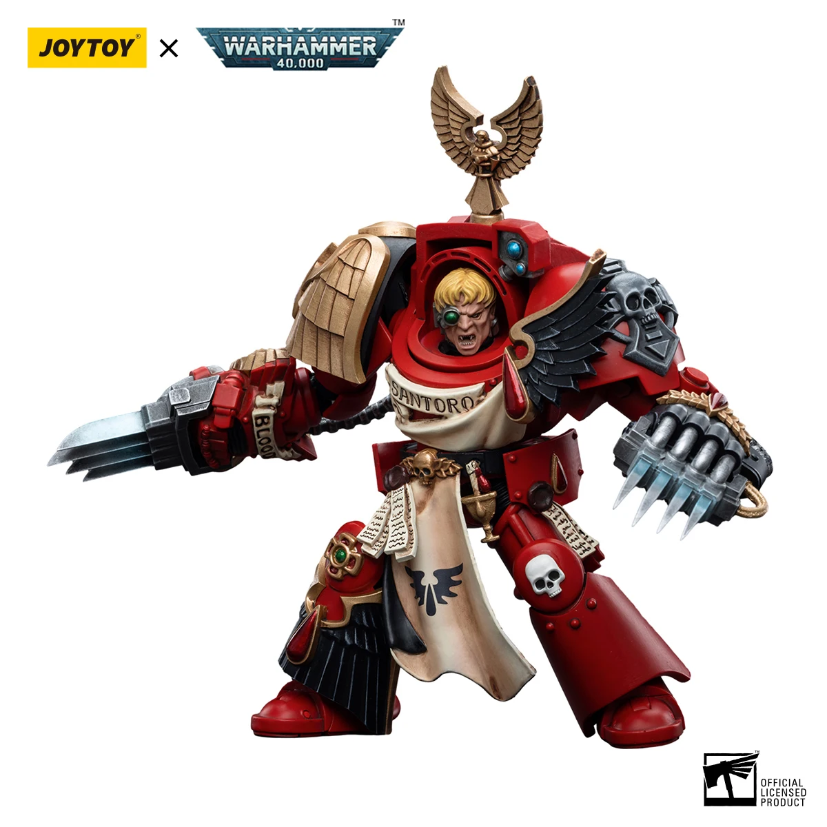 

JOYTOY 1/18 Action Figures Warhammer 40K Toys Anime Characters Blood Angels Assault Terminators Sergeant Santoro Free Shipping