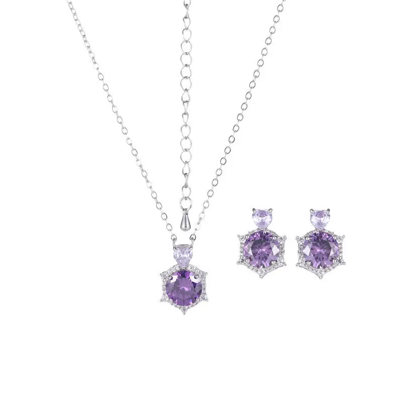 Ожерелье из европейских и американских звездных серег, простая шестиконечная звезда, супер вспышка циркона, высококачественные серьги-гвоздики