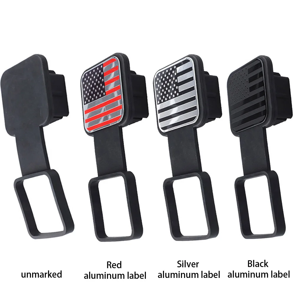 Trailer Hitch Receiver Cover Plug Waterproof Tube Cap Protector Tow Plug Tube Cap Protector 2 Inch Receiver Auto Square Plug