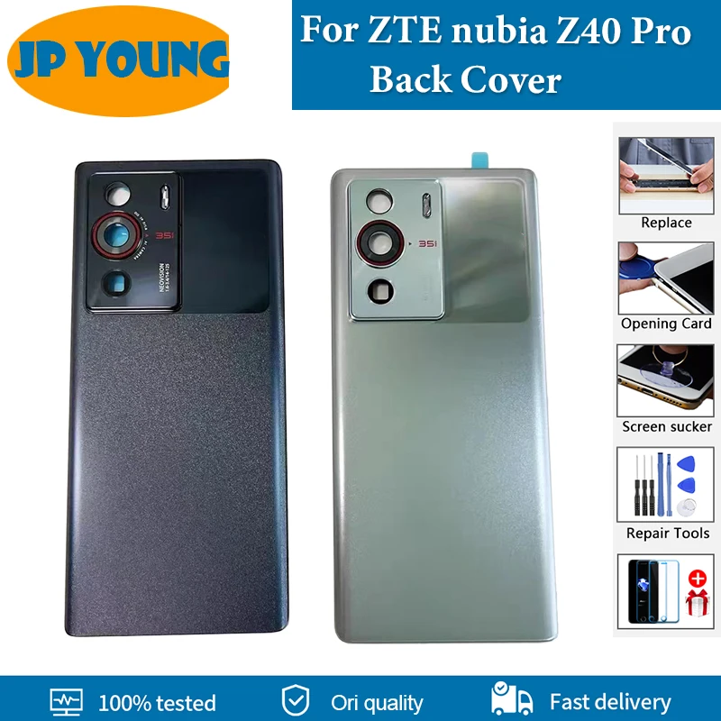 Original New Back Cover For ZTE nubia Z40 Pro Back Battery Cover Rear Glass NX701J Housing Door For ZTE nubia z40pro Replacement