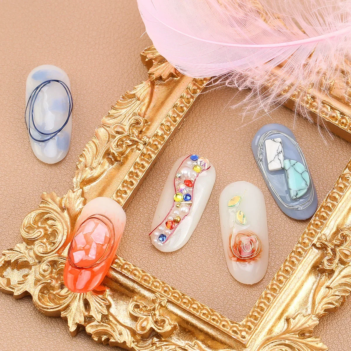 New Nail Art Decorations Copper Wire Plating Copper Wire Nail Art DIY Tool 3D Nail Tips Jewelry Manicure Decoration