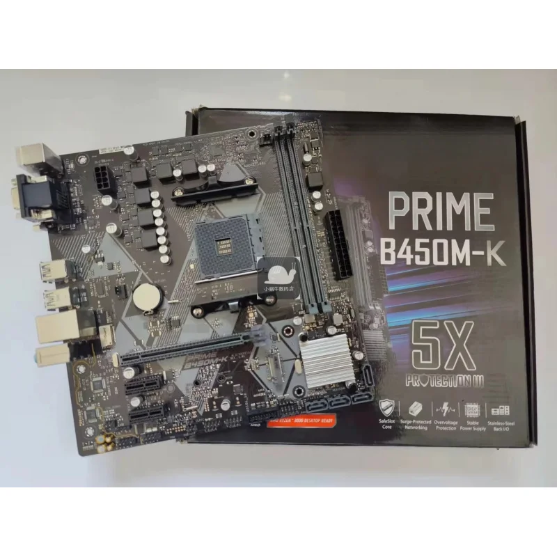 

For ASUS B450M-K Ryzen AM4 desktop computer main board B450 small board DDR4 support 3600