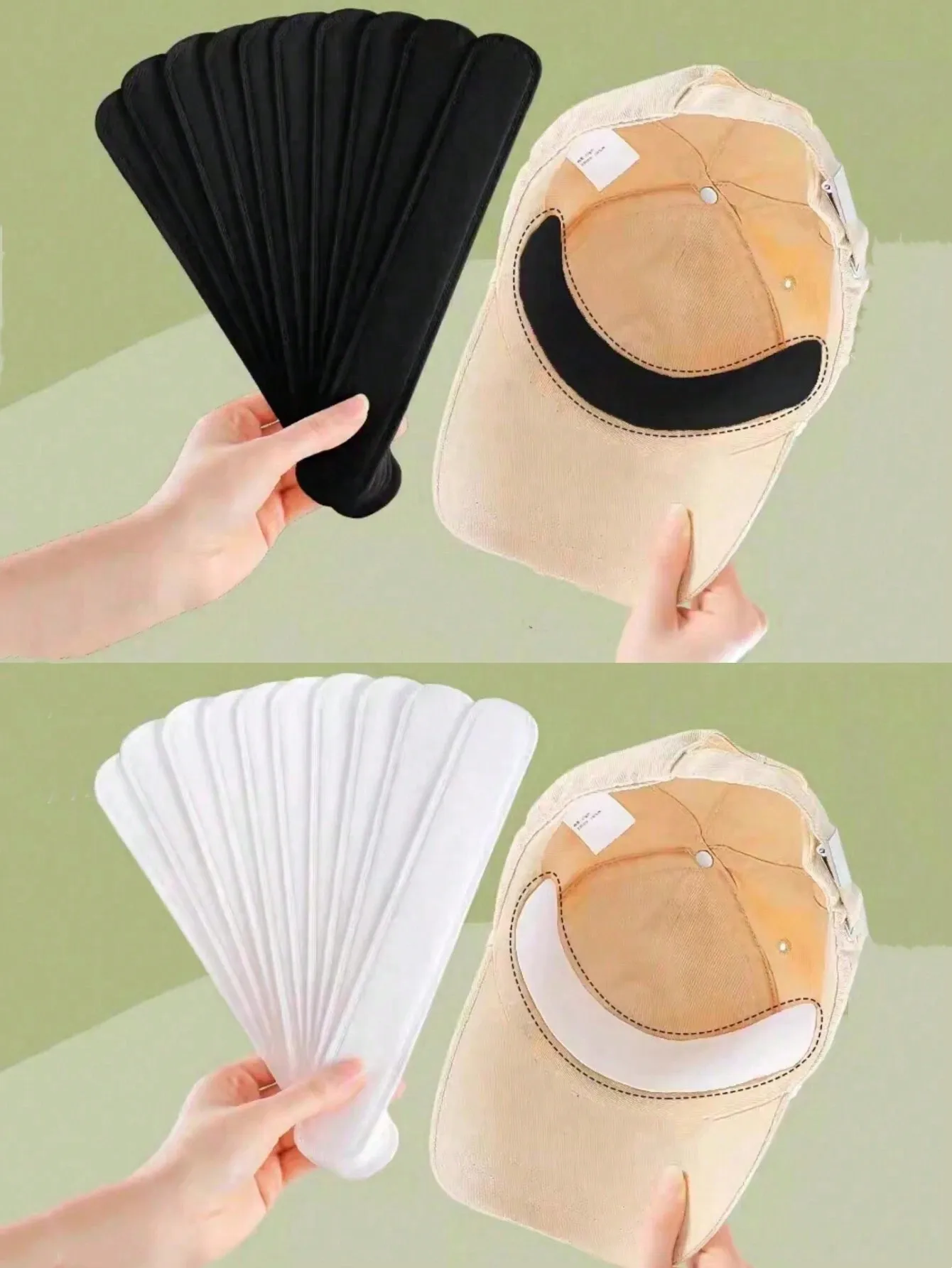 30 peças faixa de suor descartável, almofadas absorventes, adesivos de boné de beisebol anti-manchas menino dia dos namorados coração feminino dia dos namorados