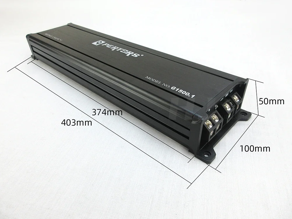 1pcs Car Class D Single Channel Audio Bass Speaker Amplifier Car Sub Woofer Power Amplifier in Car Max 1500W*1CH Horn Sound Amp