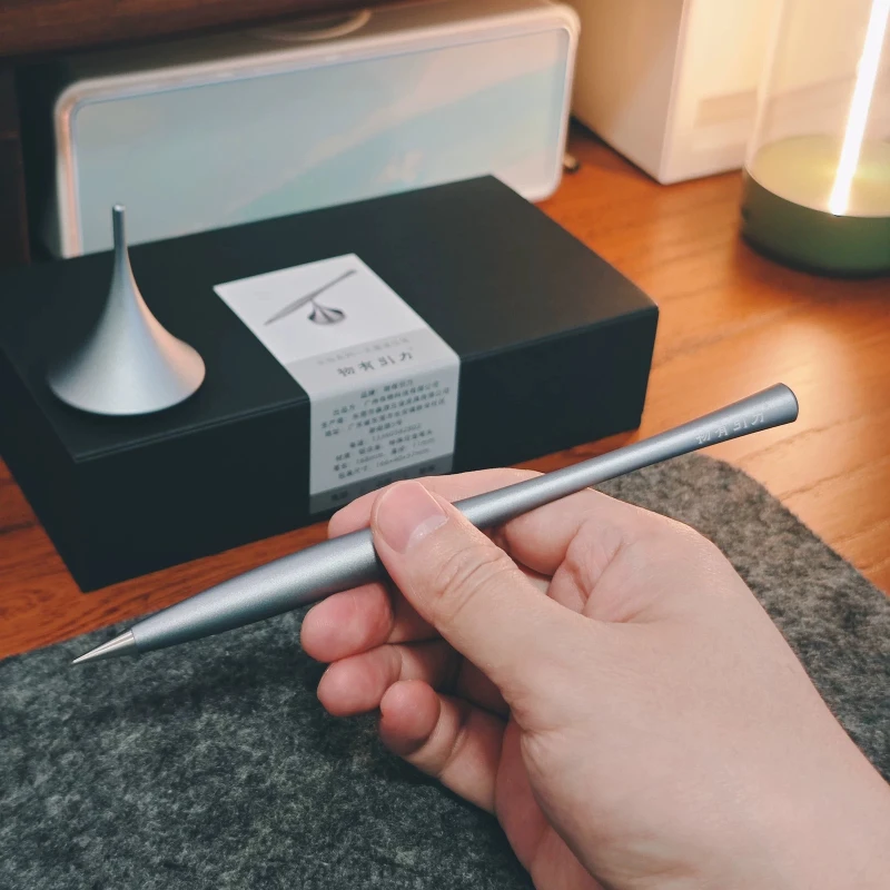Inkless Rotating Pen for Men Creative Birthday Gift for Boyfriend Unique High End Office Present Magic Spinning Ballpoint Pen