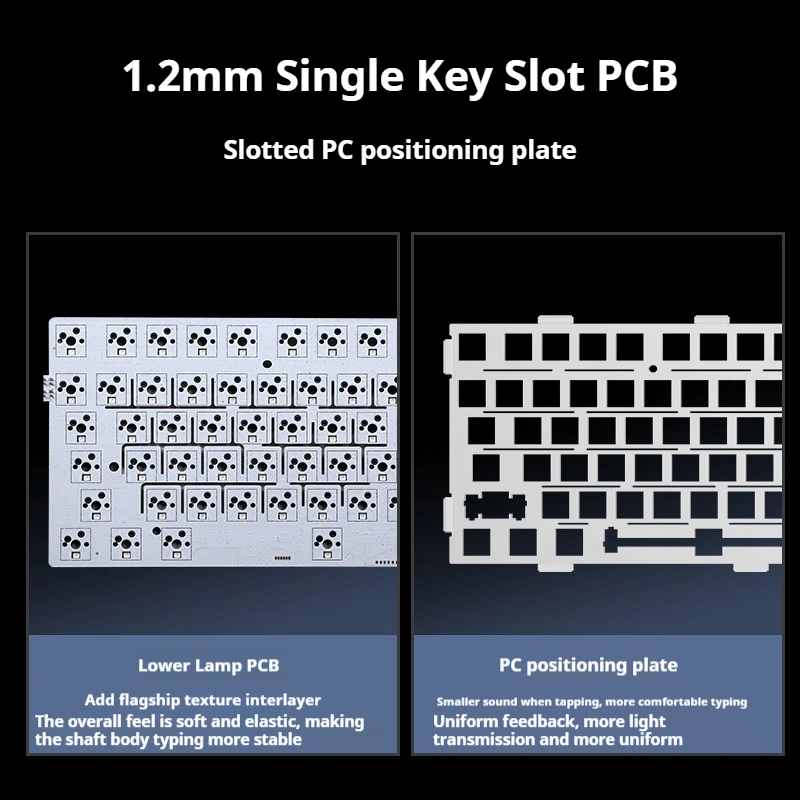 Mchose G75 Pro Customized Three Connection Methods Mechanical Keyboard Wireless Bluetooth Gaming Esports Side Engraved Keycapes