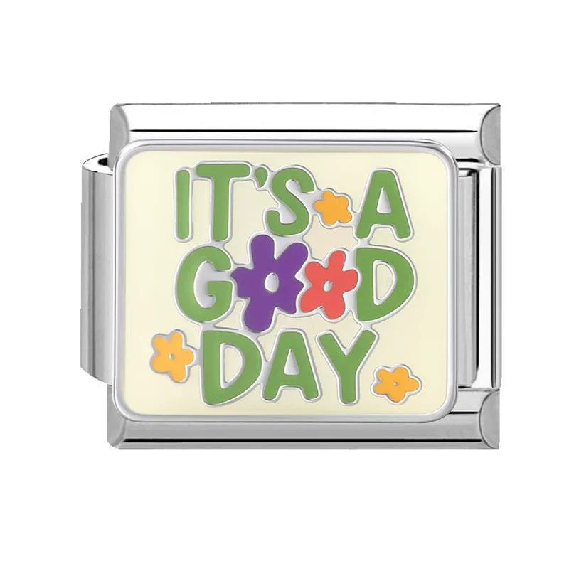 ファッション カラフル BOSS セクシー DIYA ラッキー ジュエリー イタリアンリンク フィット 9mm チャーム ブレスレット ステンレス製 DIYビーズ ギフト用