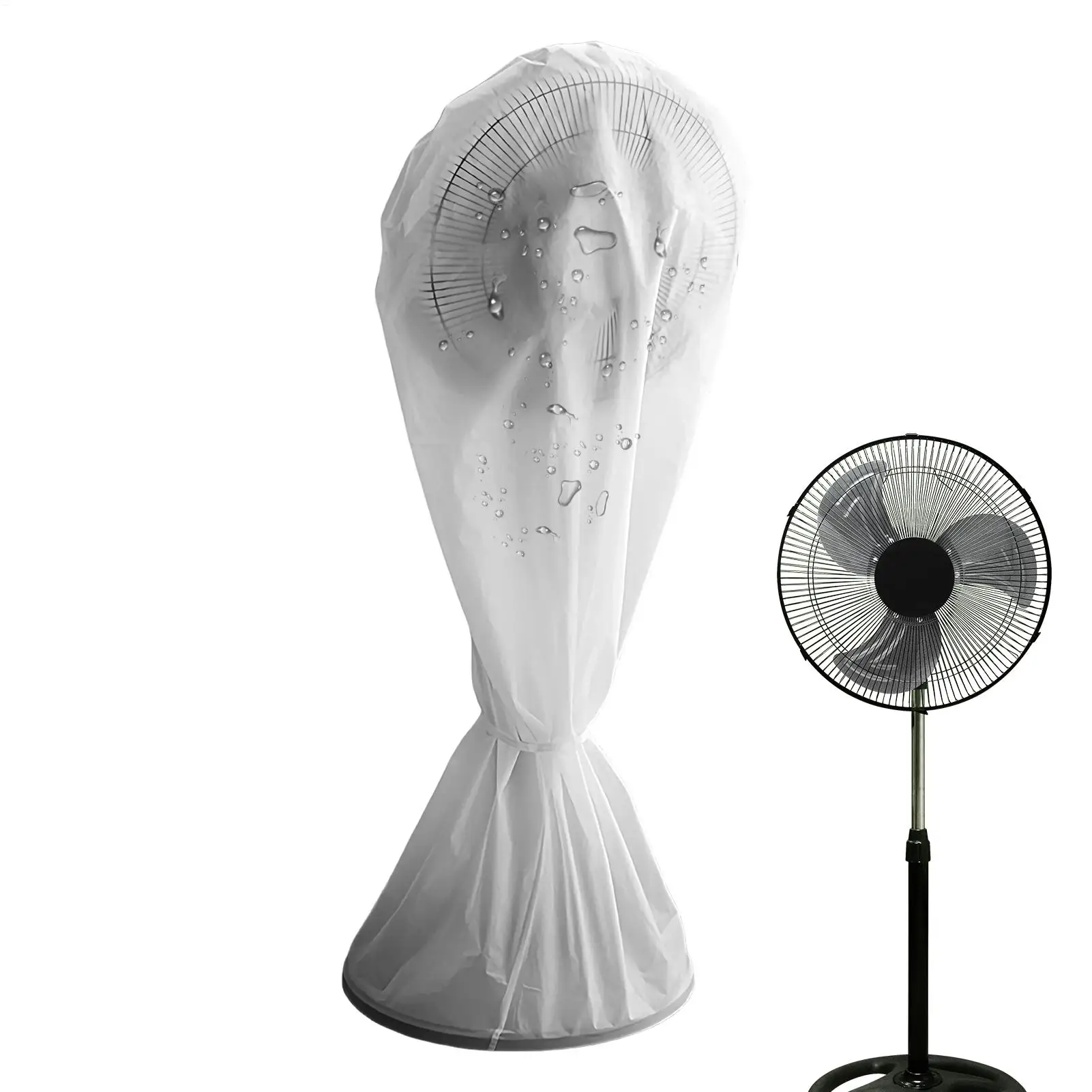 1pcs Waterproof Fan Dust Cover Universal Electric Vertical Floor Fan Dustproof Covers Round Washable Damp-Proof Protector