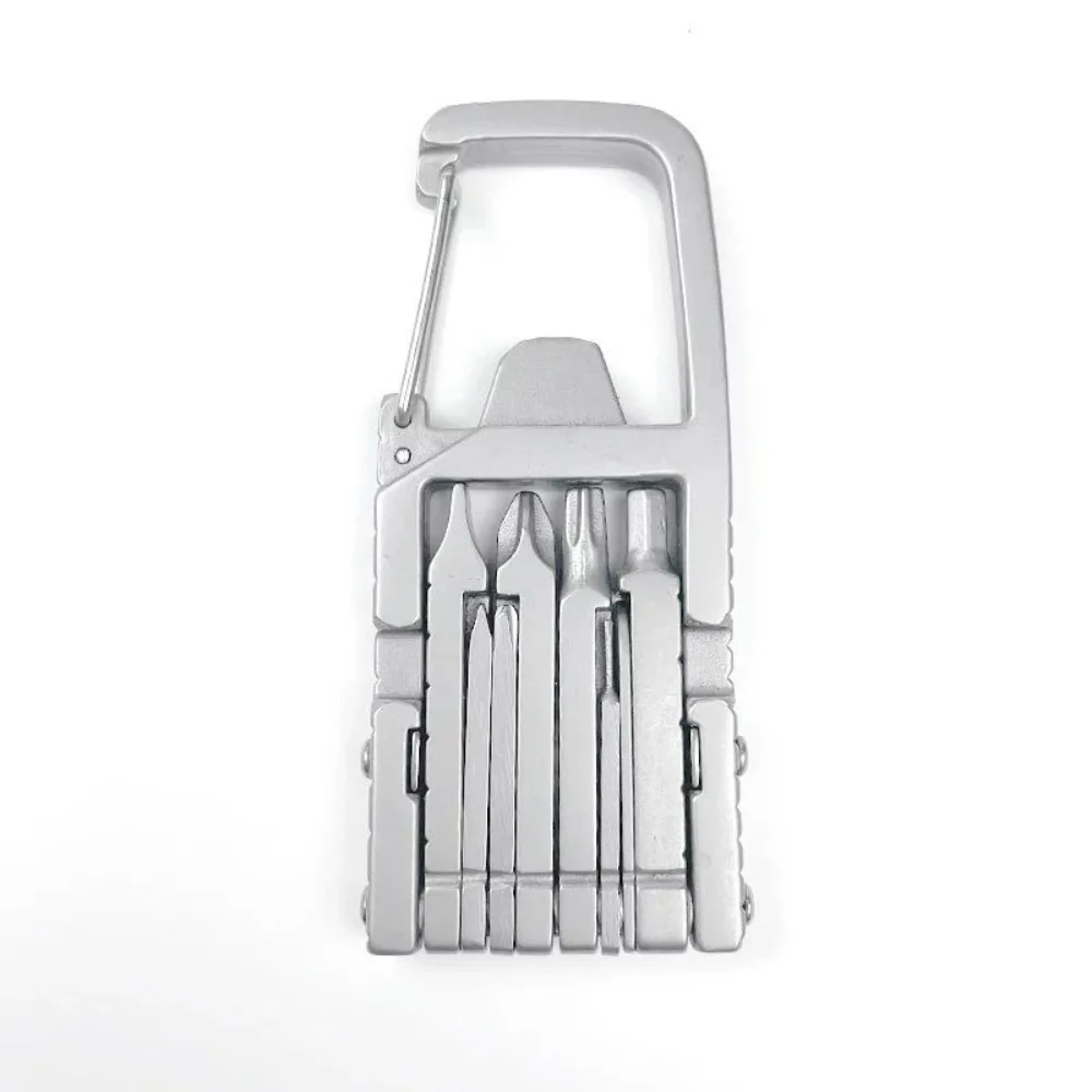 

10-in-1 10 in 1 Keychain Multitool Wrench Bottle Opener Stainless Steel Outdoor Tool Self-Defense Mini Mini Multitool EDC