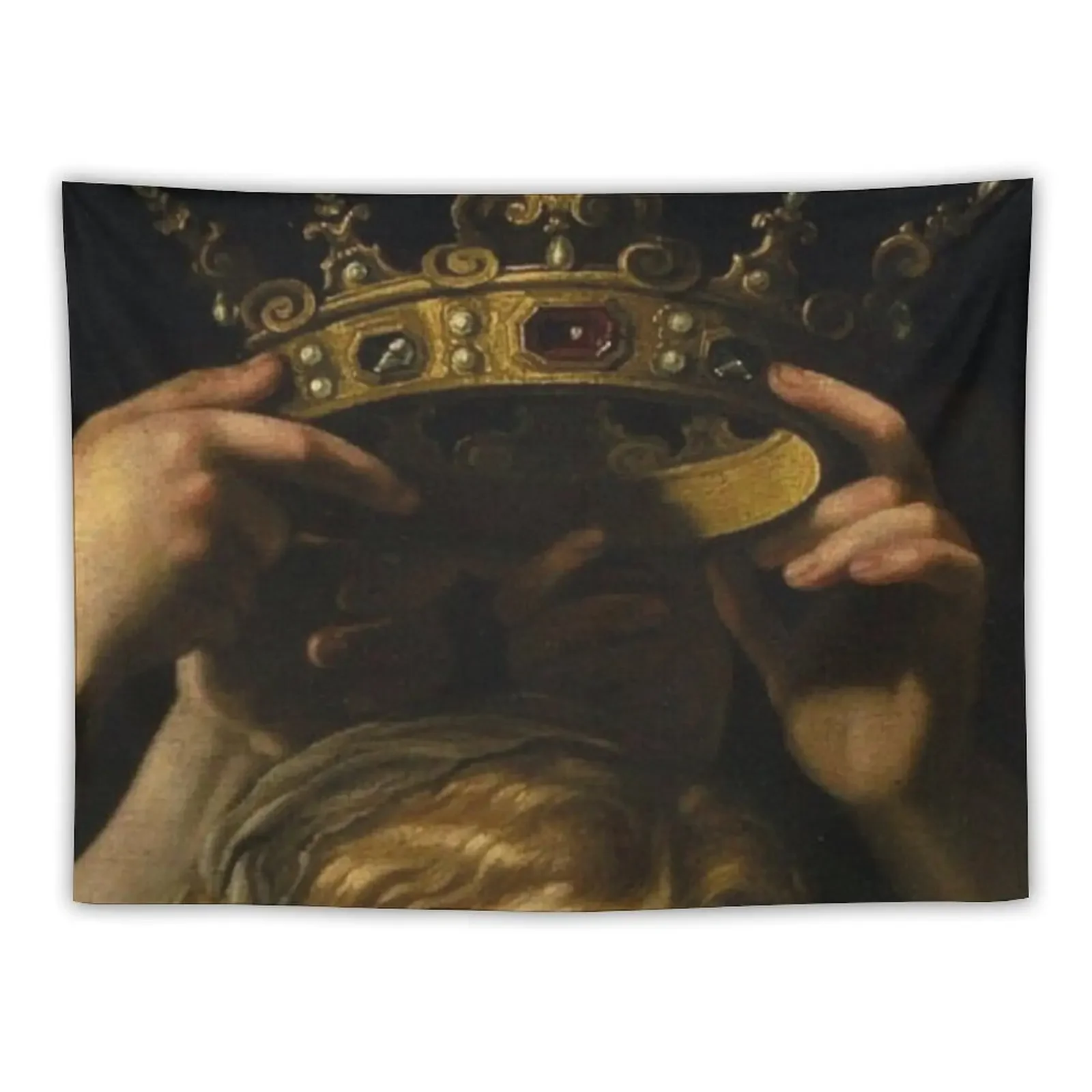 

Hands and crown Tapestry Wall Hanging Aesthetic Decoration Funny Wall Hanging Decor Tapestry