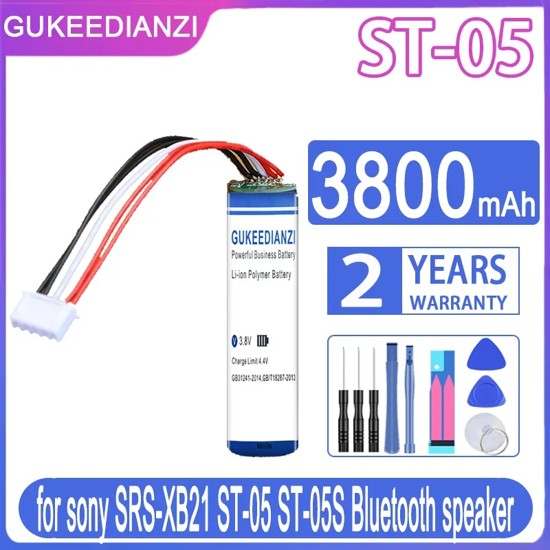 For Sony SRS-XB21 ST-05 ST-05S Bluetooth Speaker, ST-05(2700mAh), 3800mAh Speaker Battery