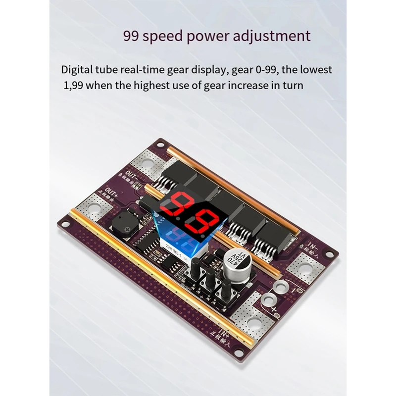 B04B-Mini soudeuse par points 99 vitesses réglable bricolage soudeuse par points panneau de commande de soudeuse par points avec étui Transparent pour pâte 18650