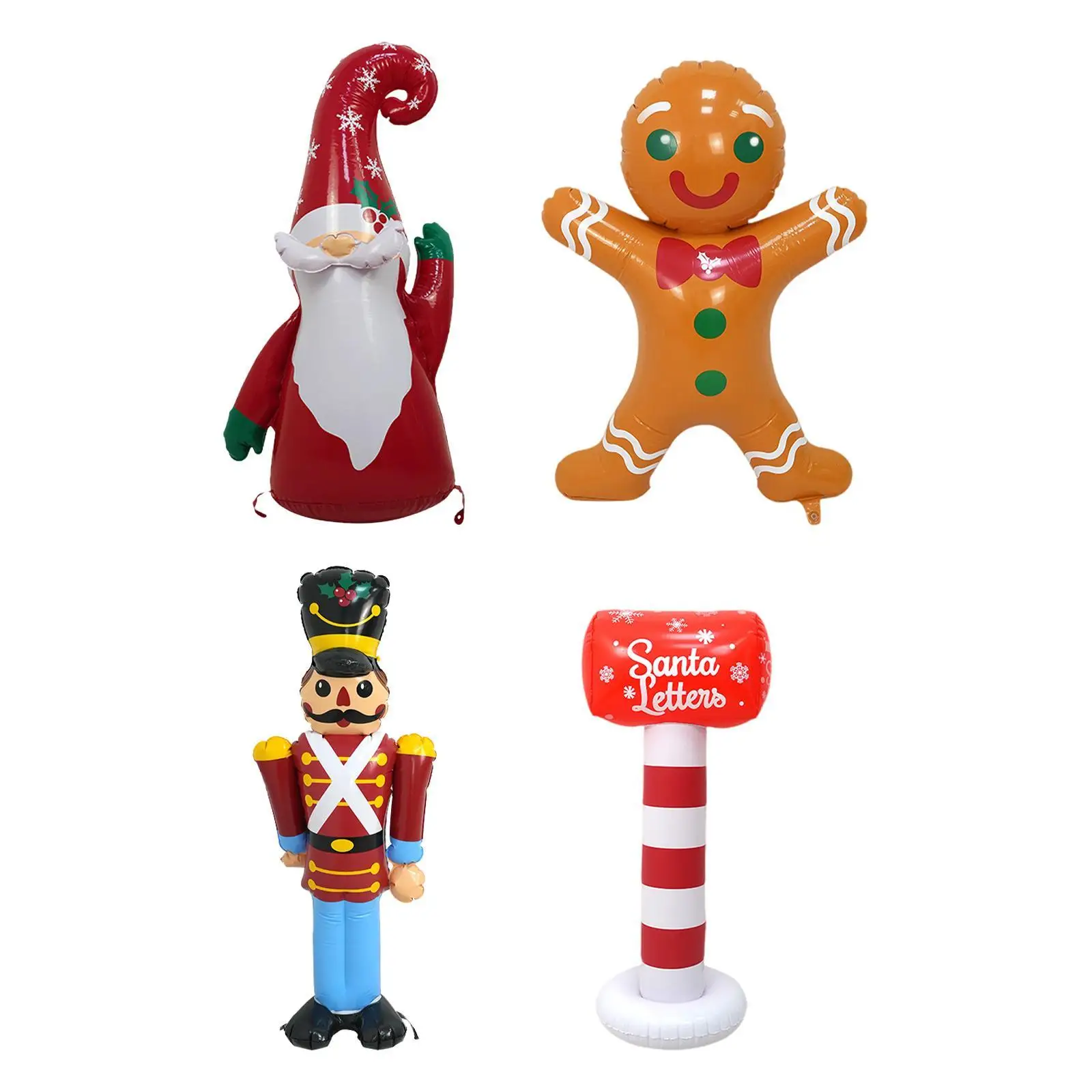 Christmas Inflatables Ornament Figurine Outdoor Decoration Blow up Xmas Decoration for Family Lawn Party Favors Indoor Xmas