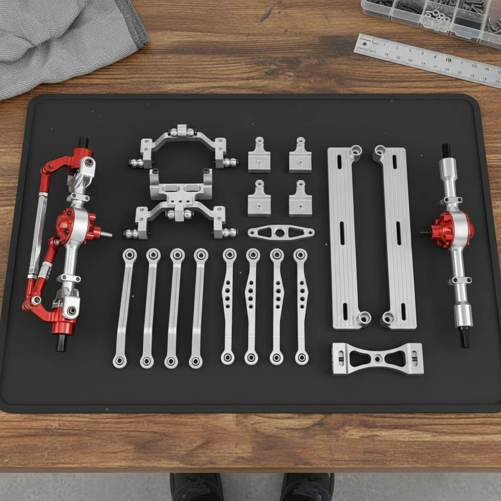 RC Accessory High Strength Axle Upgrade Wear Resistant Set for 1 16 Rough Terrain Crawler