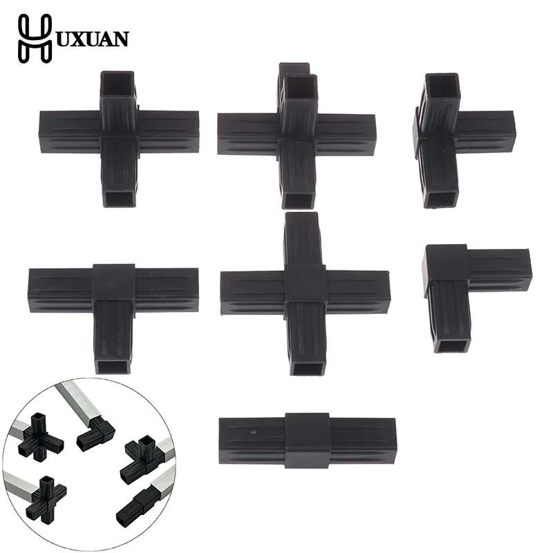 1/5Pcs 20MM 2/3/4-/5-way Cross Square Pipe Fittings 20X20Pipe Angle Code Hexagonal Through Plastic Fittings ABS Connector
