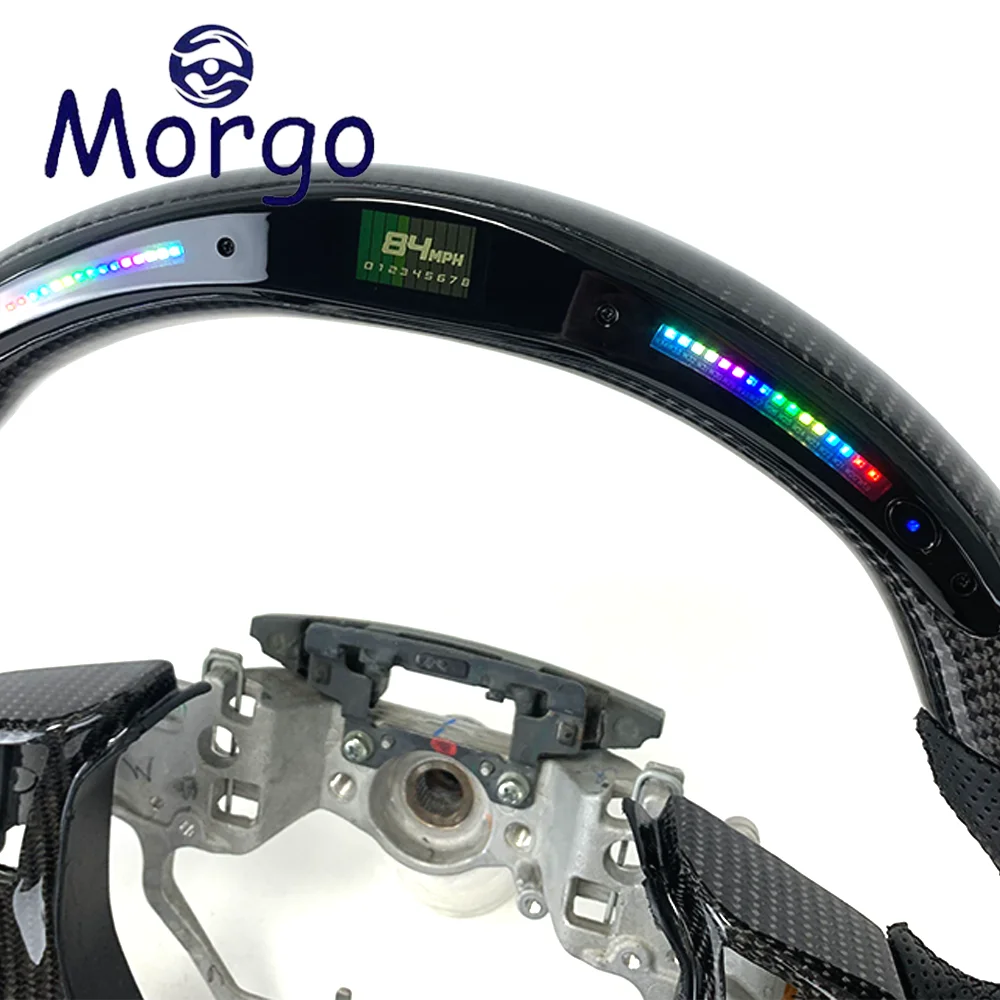 LED Display Screen Custom Carbon Fibre Steering Wheel for Lexus GS200t GS250 GS350 RX400 RX450 ES350 ES300 2012-2014