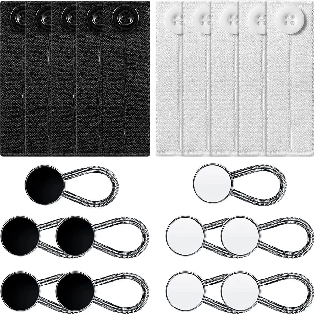 

20 Pcs Button Extender Jean er Assorted Jeans Button Extender Color Lengthen Collar Supplies No Sew Durable Mens