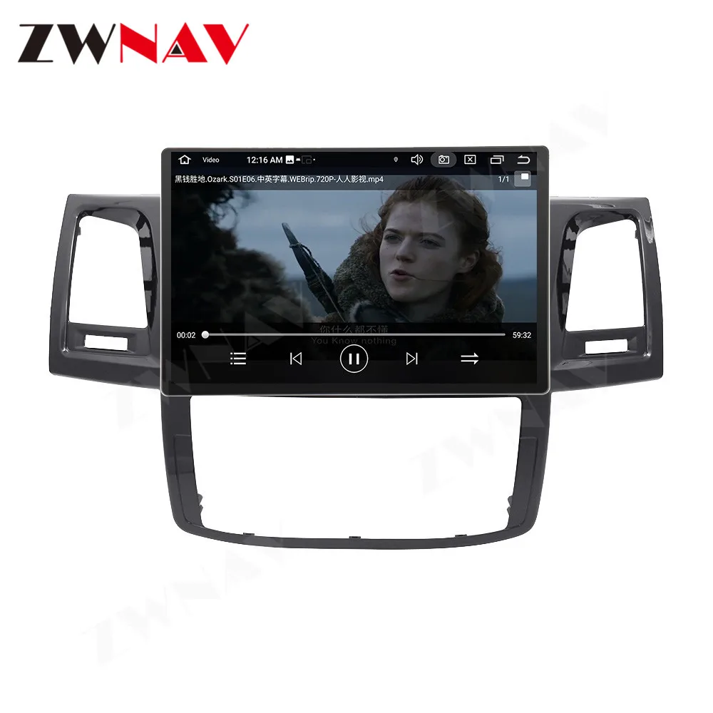 13.3” HD Touch Screen For Toyota Hilux 2005-2014 Android13 GPS Navigation 4G WIFI Carplay Car Multimedia Player Head Unit Auto