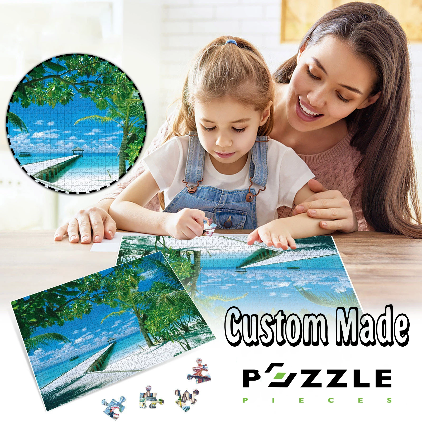 

Picture Diy Photo Custom Jigsaw Puzzle Personalized Toys for Kids Decoration Collectiable Funny Adult Leisure Toys Gift with Box