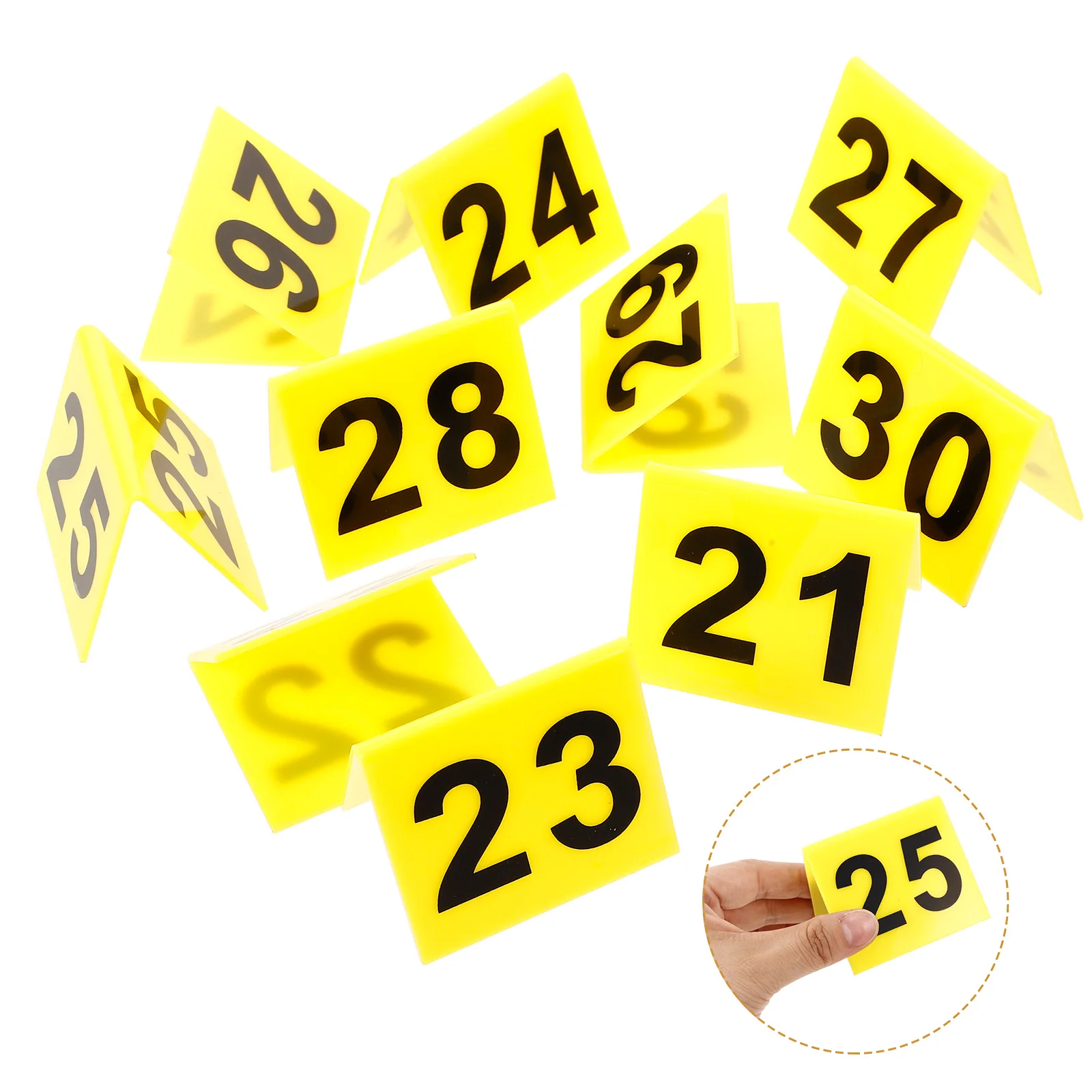 10 قطعة المباحث كلو الجدول علامات 21-30 مشرق الجريمة المشهد علامات مثلث الاكريليك عدد تسجيل لموضوع ديكور منضدية الطرف #4