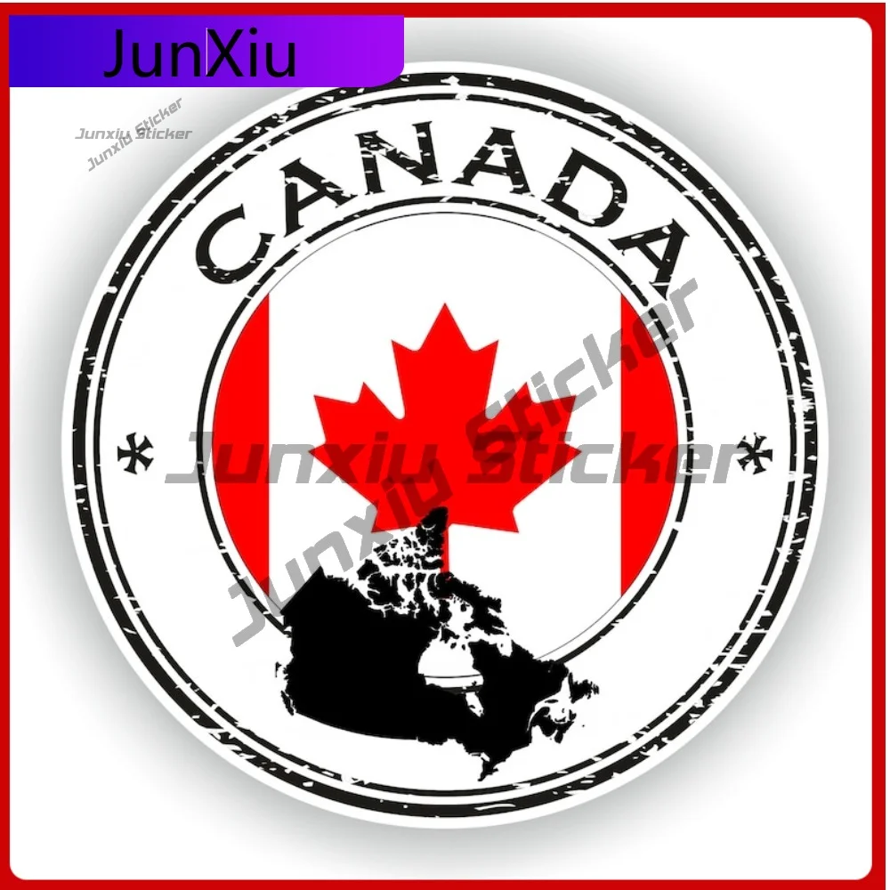 

Canada Seal Round Flag Artistic Auto Exterior Detail Designed For Use On Car Body Bumper And Windows