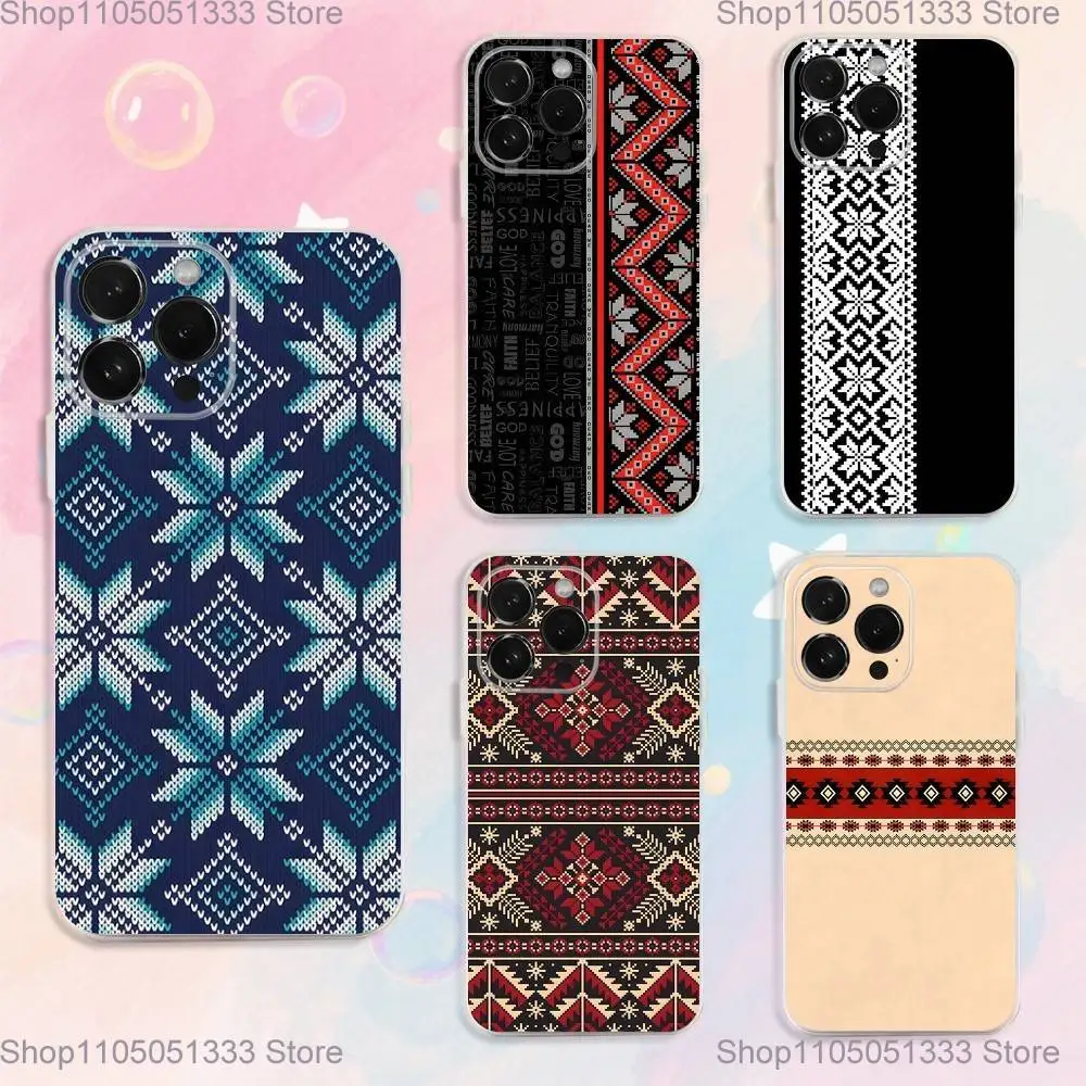 

U-Ukraine Ornaments P-Pattern Phone Case For iPhone 17,16,15,14,13,12,11 Plus,Pro,Max,XR,XS,Plus,E,SE4,Mini Transparent Cover