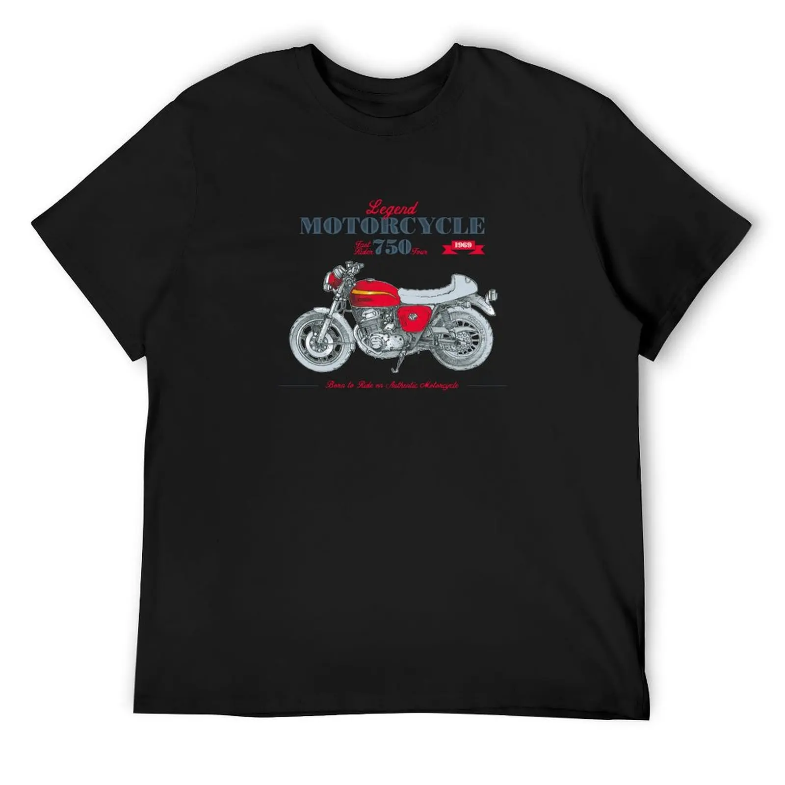 legend motorcycle T-Shirt tops cotton graphic tees plain black t shirts men