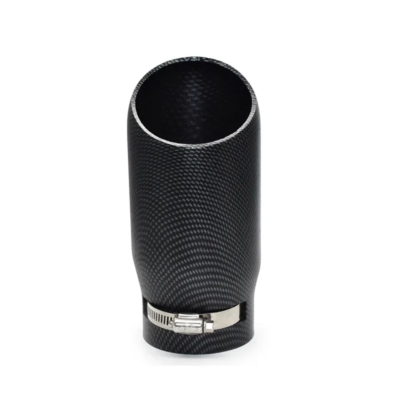 

Accessories and ToolsCar Modification Exhaust Pipe Muffler Carbon Pattern Black Tailpipe Welding Free Aluminum Tailpipe Decorati