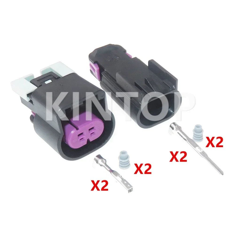 1 Set 2 Pins 13510099 13510085 Car Waterproof Socket AC Assembly With Wires Automobile Oil Pump Wiring Harness Plug 15326801