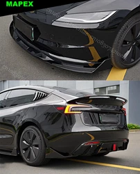 Gloss Black BodyKit Front Lip Rear Diffuse Side Skirt Sport Style Spoiler Accessories For Tesla Model 3 2024 2025