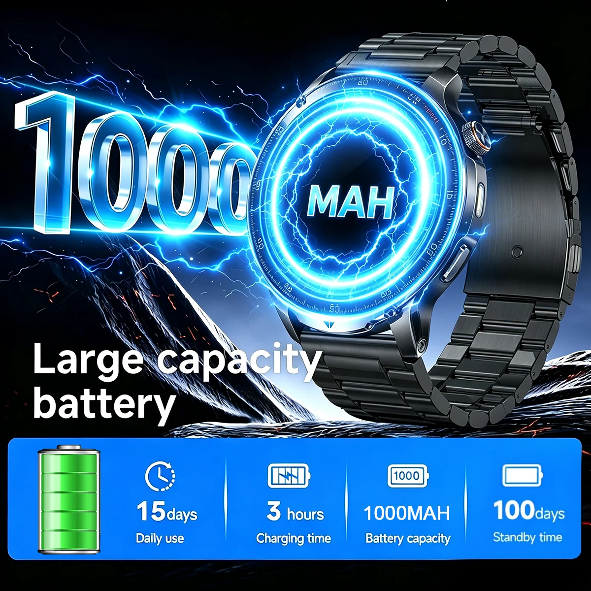 Новые умные часы 2026 года для – обзор и цена Smartwatch Military Watches For Men
