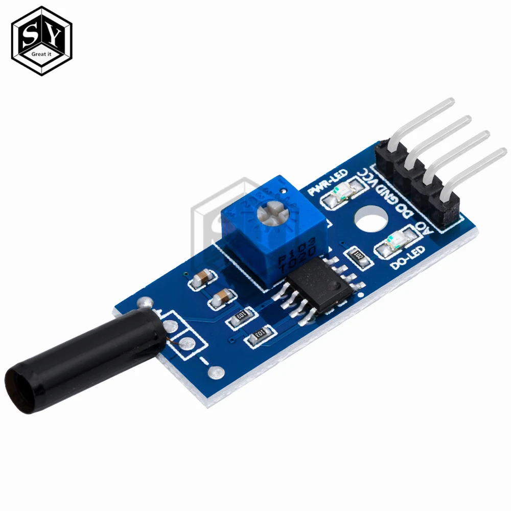 1 piezas gran normalmente abierto shock sensor módulo arduino Módulo sensor de vibración módulo de alarma