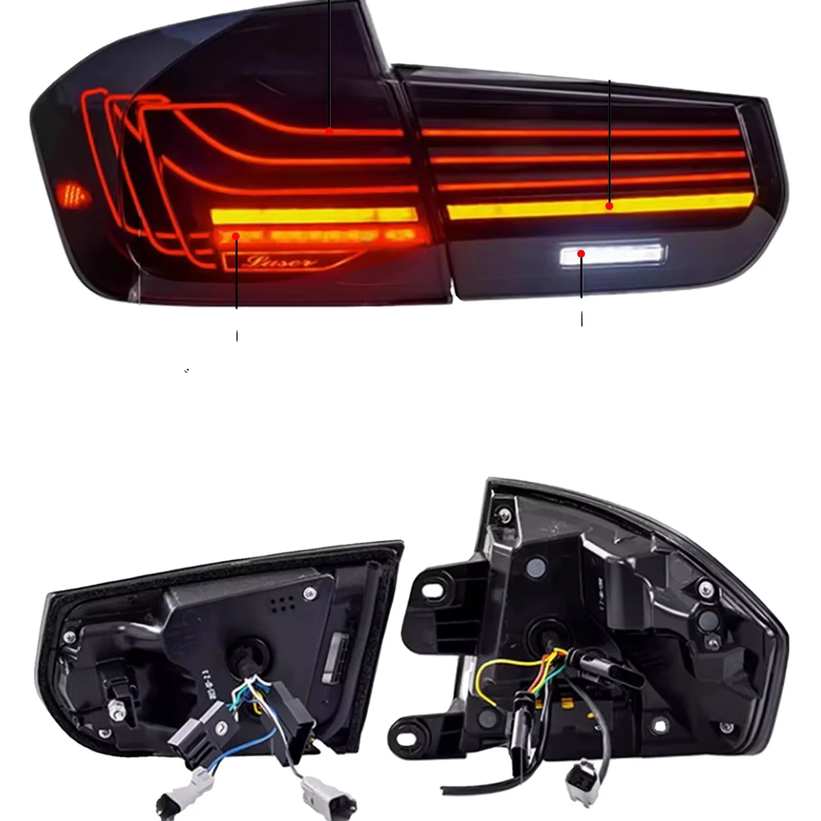 

LED Tail Lamp For M3 3series 2013-2018 Upgraded M4 CLS Rear Lamp For F30 Taillights F35 F80 320i 328i 330i 335i RGB Light