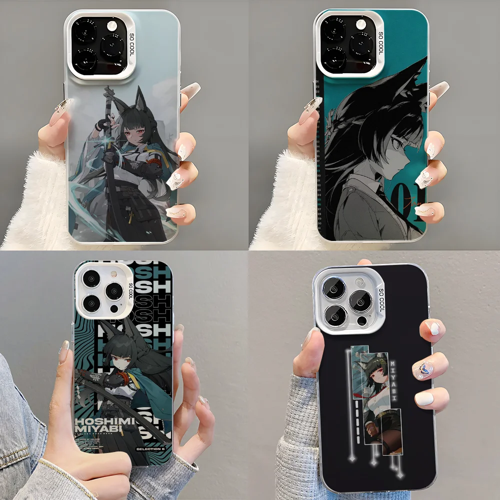 

Miyabi Hoshimi Phone Case Phone Case For iPhone 14 16 15 11 12 13 Pro Max Mini Plus Shockproof Cover