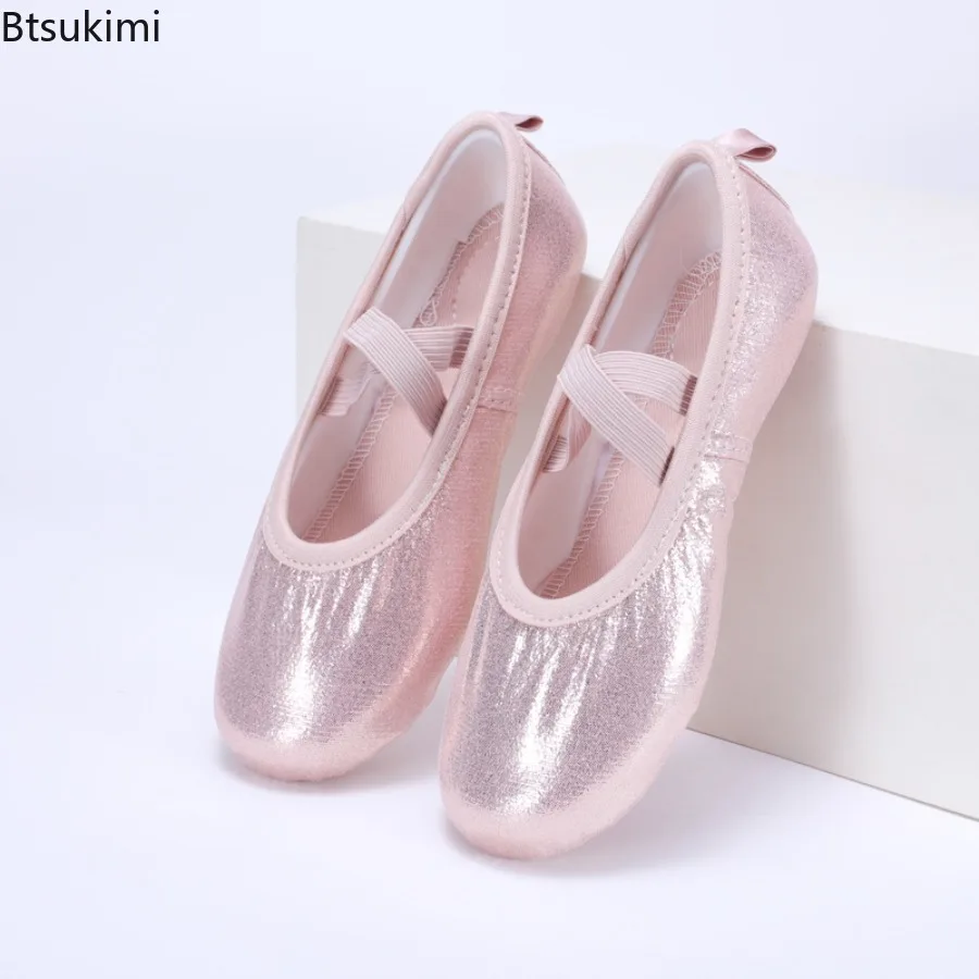 Girl Ballet Shoes Soft Sole Ballet Dance Slippers Split Sole Kids Adult Women Ballerina Yoga Practice Shoes for Tutu Dance Shoe
