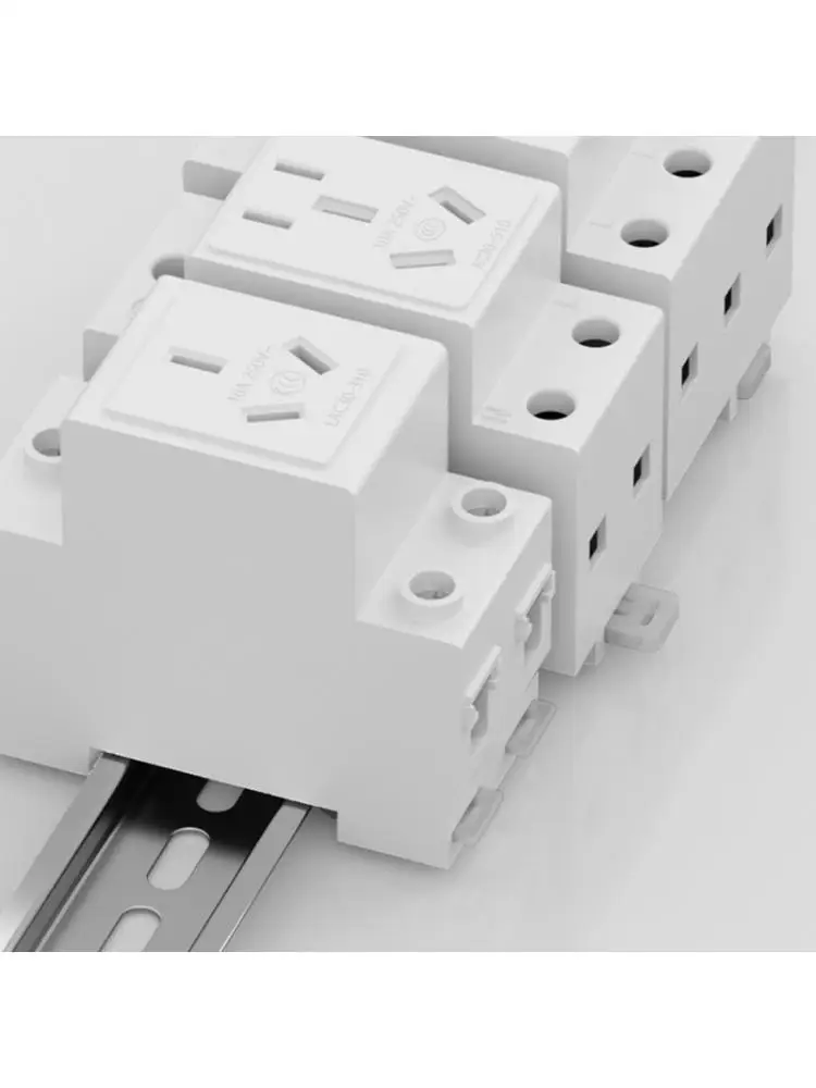 652F AC30 DIN Rails Socket Rails Mount Power Socket With Multiple Current Option For Home And Industrial Electrical Systems