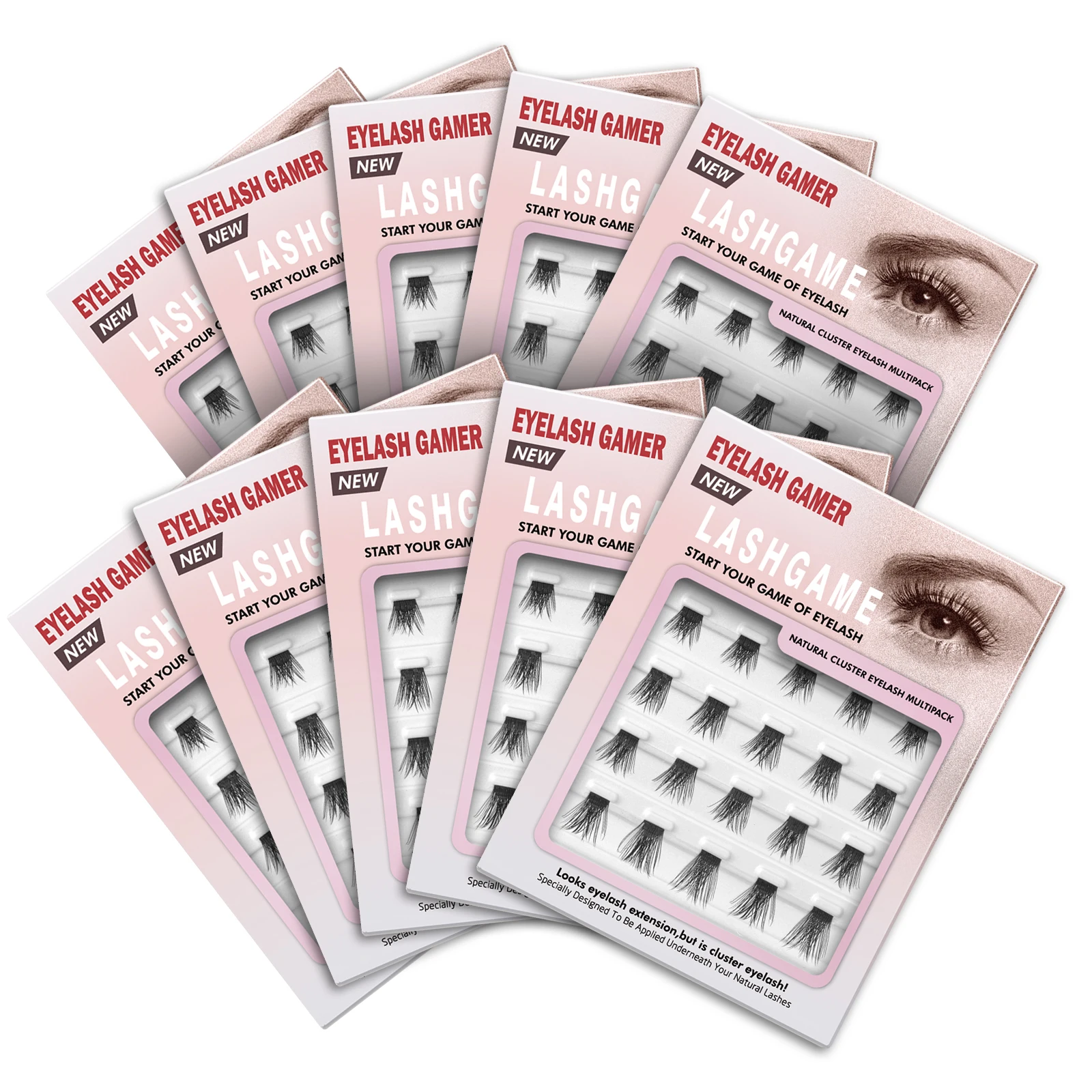 

DIY Cluster Lashes 200PCS Mix Length Individual Eyelash Extension 3D Russian Lash Clusters Volume Mink Bundle Eyelashes