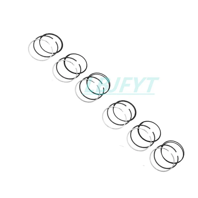 6×Piston Rings for BMW 325i 330i 525i 530i 730i X5 X6 M54 B25 B30 E46 E39 84mm 11257506252 11257511697 view 4