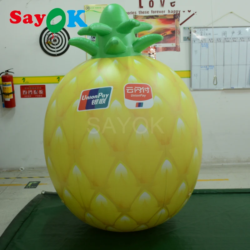 1.5mh Pvc Inflatable Pineapple Fruit Inflatable Hanging Balloons For Advertising/event/show/exhibition/promotion