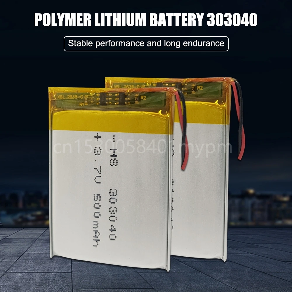 303040 033040 3.7V 350mAh Rechargeable Lithium Polymer Battery for MP4 LED Bluetooth Headset Reading Pen Pedometer Li-ion Cell