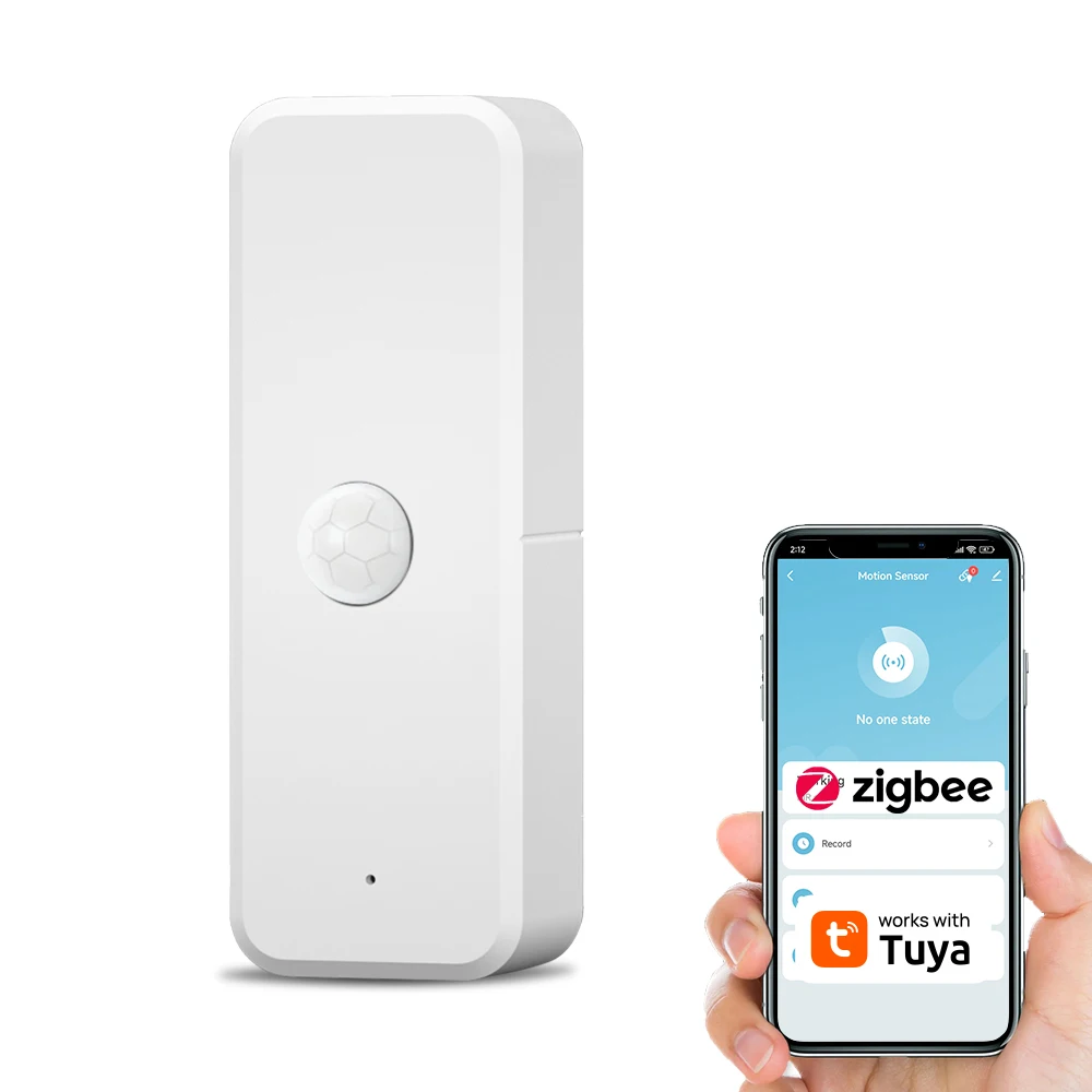 

Tuya Zigbe3.0 PIR Motion Sensor 105° Wide Angle 6M Range Smart Home Automation APP Remote Control Smart Life for Smart Home