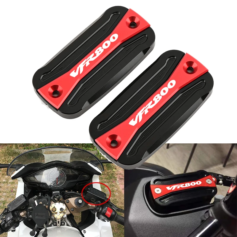 

For Honda VFR 800 VFR800 VFR800X VFR800F Motorcycle Fashion Accessories CNC Front Brake Cylinder Fluid Reservoir Cover Tank Cap