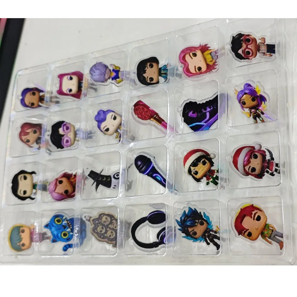 2025 Countdown Calendars Kpop Demon Hunters Advent Calendar Model Doll Collection Desk Decoration Children Christmas Gifts