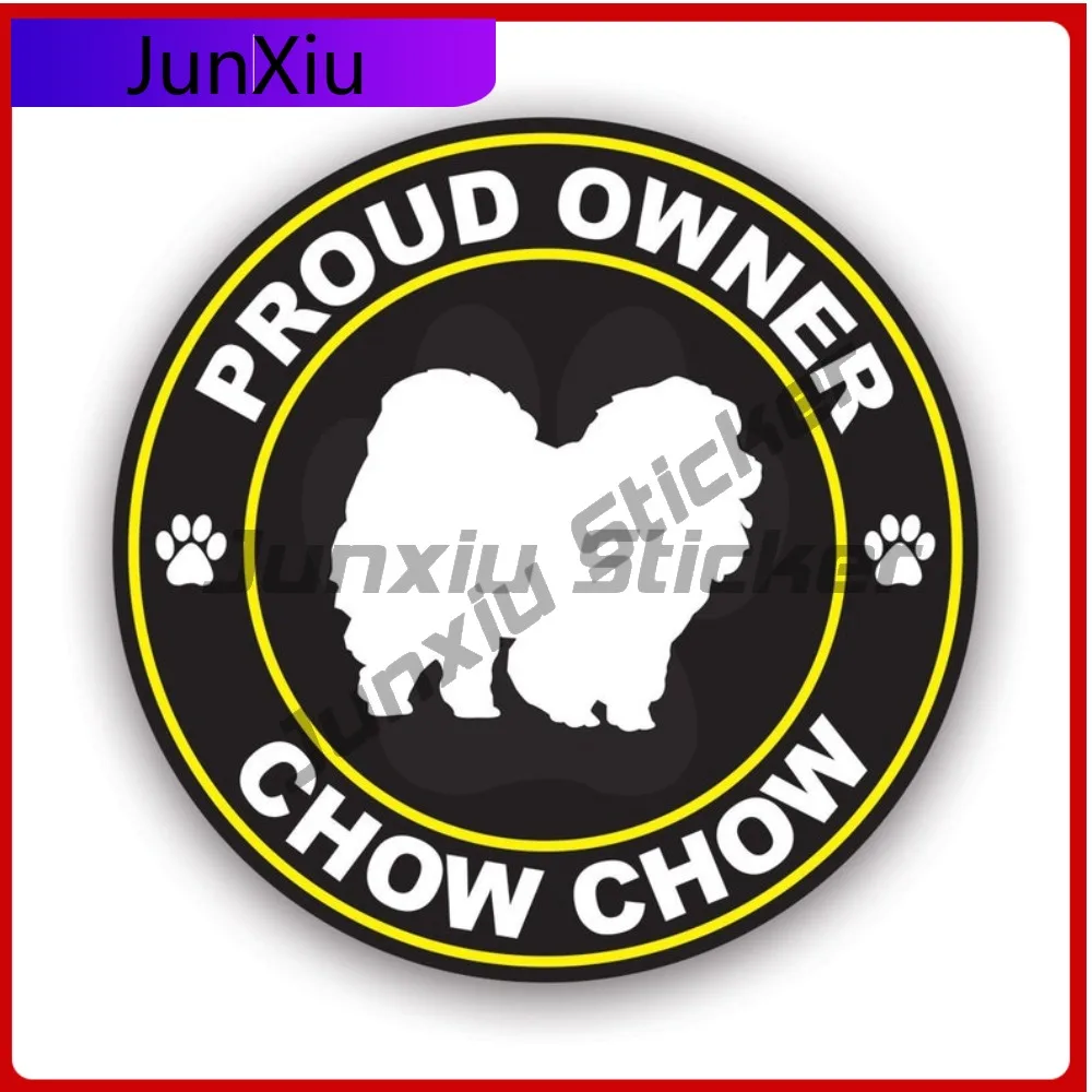 

Proud Owner Chow Scratch Resistant Sun Resistant Classic For Motorcycle Bumper Rear Windshield Easy To Remove Self Adhesive