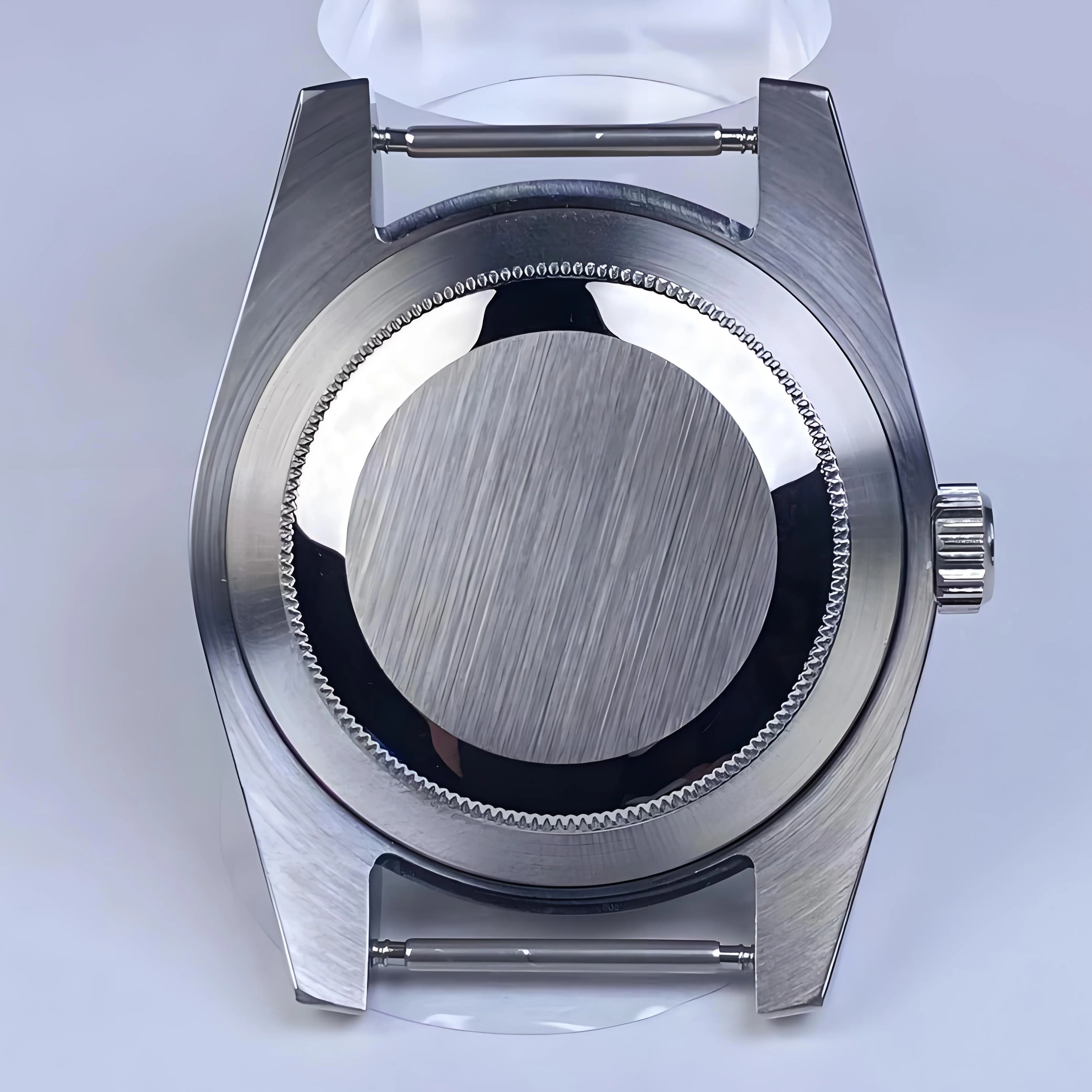 39mm NH35 Watch Case Sliver Stainless Steel  Bracelet Sapphire Glass For NH35 NH36 Movement Modification Watch Case