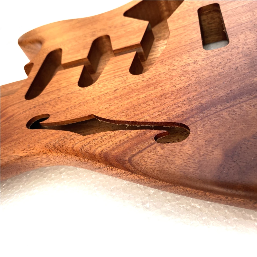 ST thinline style mahogany wood electric body in nitro painting