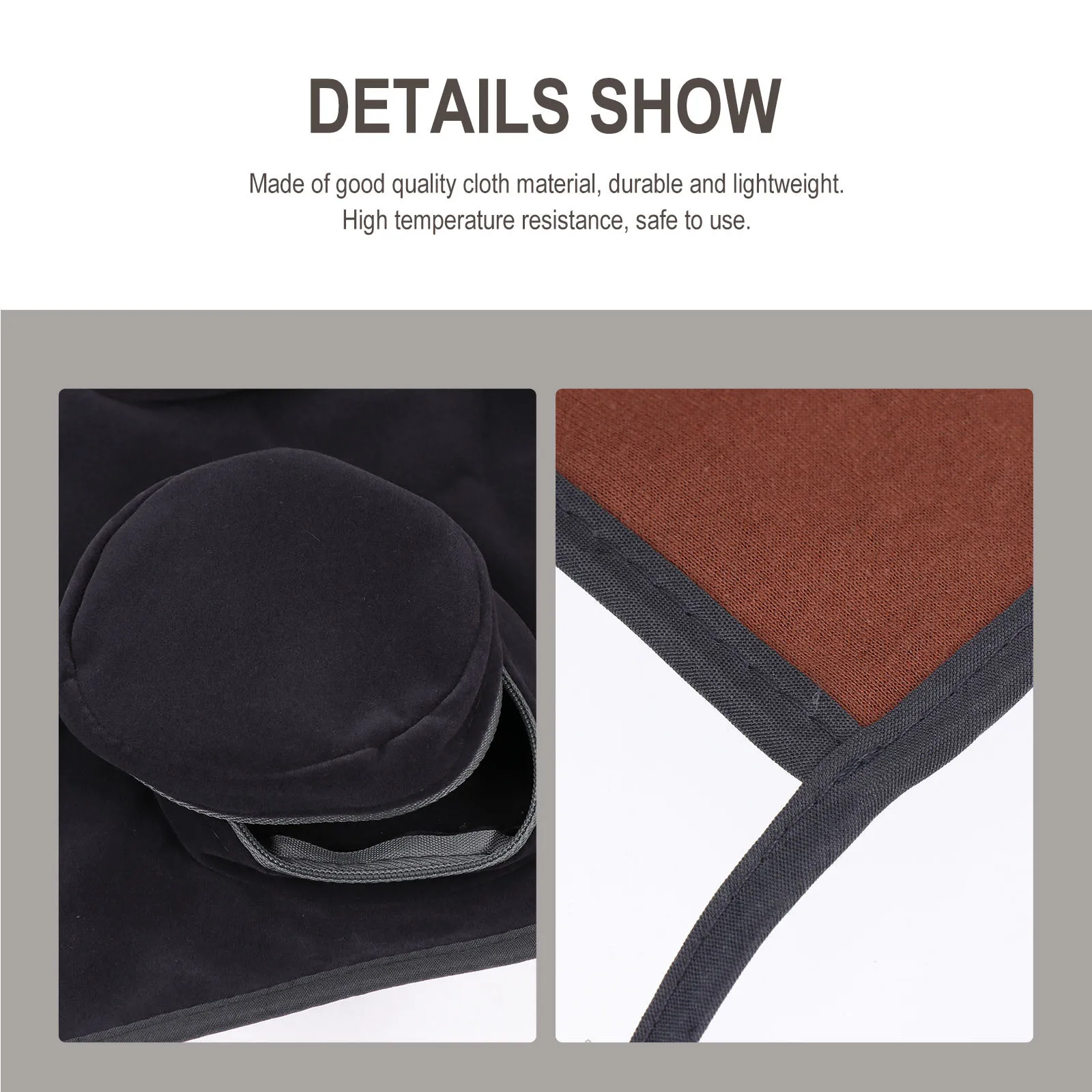 

1Pcs Moxibustion Box Cloth Cover Lightweight High Temperature Resistant Moxa Case Cover Portable Adjustable Straps for Home