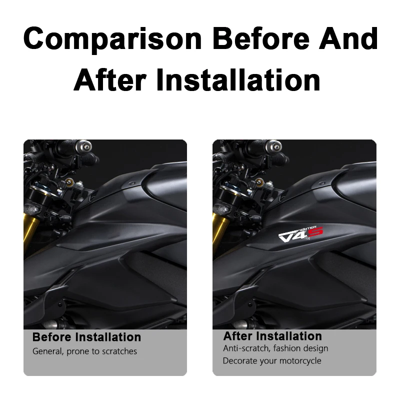 POSFIRA Motorcycle Fairing Sticker Vinyl Decals for Ducati Streetfighter V4S Street Fighter V4 S 2020-2026 2025 2024 Accessories